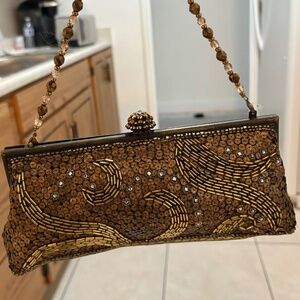 Larisa Barrera beaded clutch